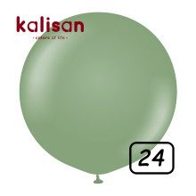 24 inch Retro Latex Balloons Eucalyptus - 2 Pcs