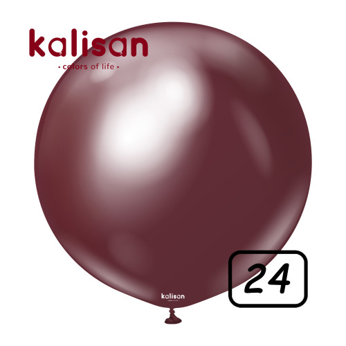 24 inch balloon chrome Burgundy 2 pcs 24 inch balloon chrome Burgundy 2 pcs