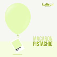 12 inch balloon Macaron Pistachio - 100 pcs