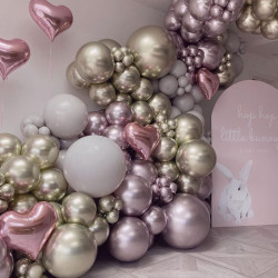 12 inch balloon chrome Pink Gold 50 pcs