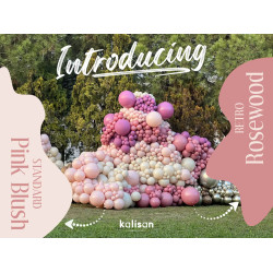 5 inch Retro Latex Balloons Rosewood - 100 Pcs