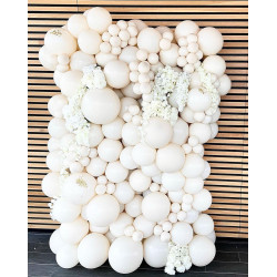 5 inch Retro Latex Balloons White - 100 Pcs