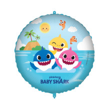 18 inch Baby Shark Round Foil Balloon 18 inch Baby Shark Round Foil Balloon