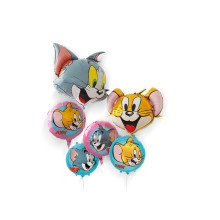 باقة بالون توم اند جيري 6 قطع باقة بالون توم اند جيري 6 قطع