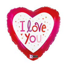 18 inch Love You Sparkles Foil balloon 18 inch Love You Sparkles Foil balloon