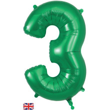 34 inch Numbers 3 Green foil balloon 34 inch Numbers 3 Green foil balloon