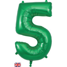 34 inch Numbers 5 Green foil balloon 34 inch Numbers 5 Green foil balloon