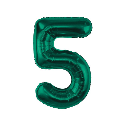 85 cm Numbers 5 Dark Green foil balloon 85 cm Numbers 5 Dark Green foil balloon