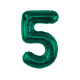 85 cm Numbers 5 Dark Green foil balloon 85 cm Numbers 5 Dark Green foil balloon