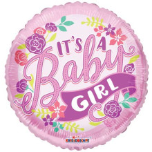 18 inch PR IT'S A GIRL BANNER GB 18 inch PR IT'S A GIRL BANNER GB