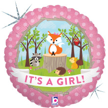 18 inch Woodland Baby Girl balloon 18 inch Woodland Baby Girl balloon