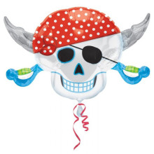28 inch Pirate Skull Shape Foil balloon