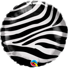 18 inch Zebra Stripes Animal Print Pattern Foil balloon