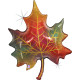 35 inch Glitter Fall Leaf Foil balloon