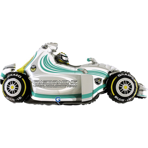 49 inch Speedy Car Gray balloon