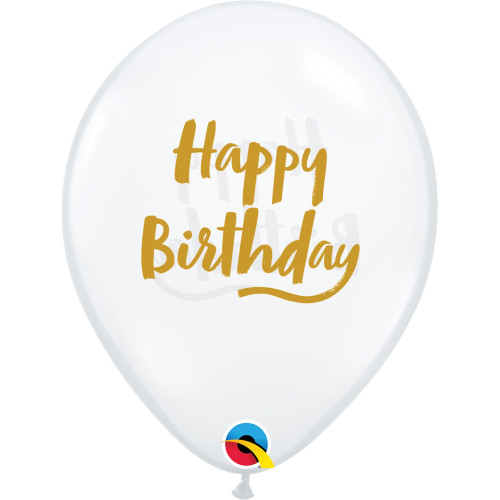 بالون مطبوع شفاف هابي بيرثداي ذهبي (25 حبة) بالون مطبوع شفاف هابي بيرثداي ذهبي (25 حبة)