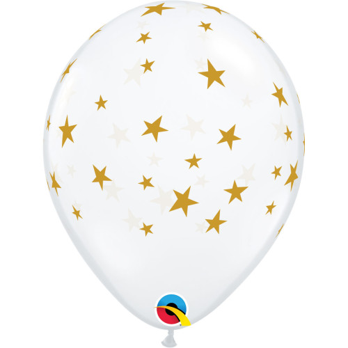 11 inch LATEX D CLEAR CONTEMPO STARS balloon - 25 Pcs 11 inch LATEX D CLEAR CONTEMPO STARS balloon - 25 Pcs