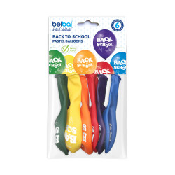 10 inch Back to School balloon 6 pcs