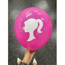 12 inch Barbie Printed Balloons 25 count