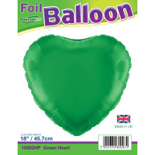 18 inch Heart Green Foil Balloons 18 inch Heart Green Foil Balloons
