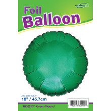 18 inch Round Green Foil Balloons 18 inch Round Green Foil Balloons
