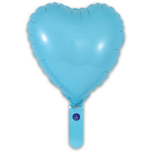9 inch Matte Blue Heart Packaged x 5pcs foil balloon 9 inch Matte Blue Heart Packaged x 5pcs foil balloon