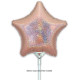 9 inch Holographic Rose Gold Star Packaged x 5pcs foil balloon 9 inch Holographic Rose Gold Star Packaged x 5pcs foil balloon