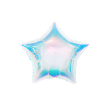 9 INCH STAR SHAPE Iridescent Foil Balloon (NON PACKAGED)
