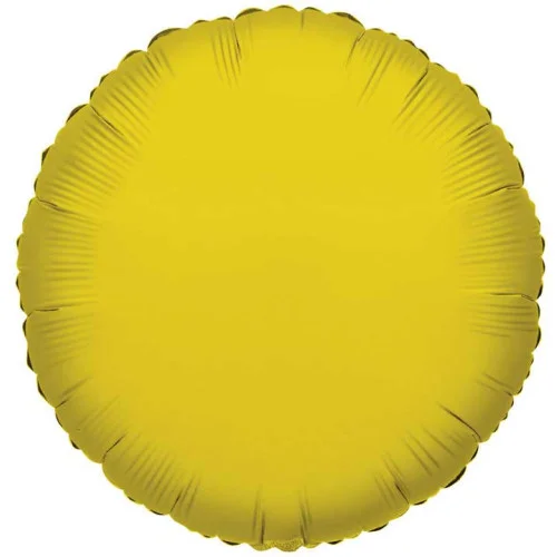 18 inch SOLID GOLD ROUND Foil Balloons | Winner Party