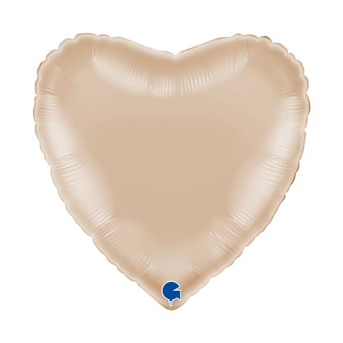 18 inch HEART CALIFORNIAN GOLD balloon