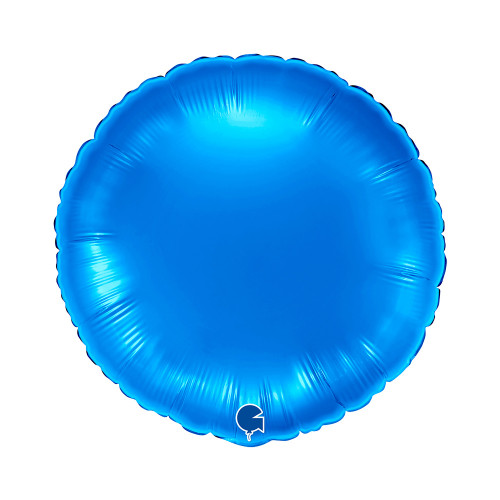 18 inch Round Blue Foil balloon