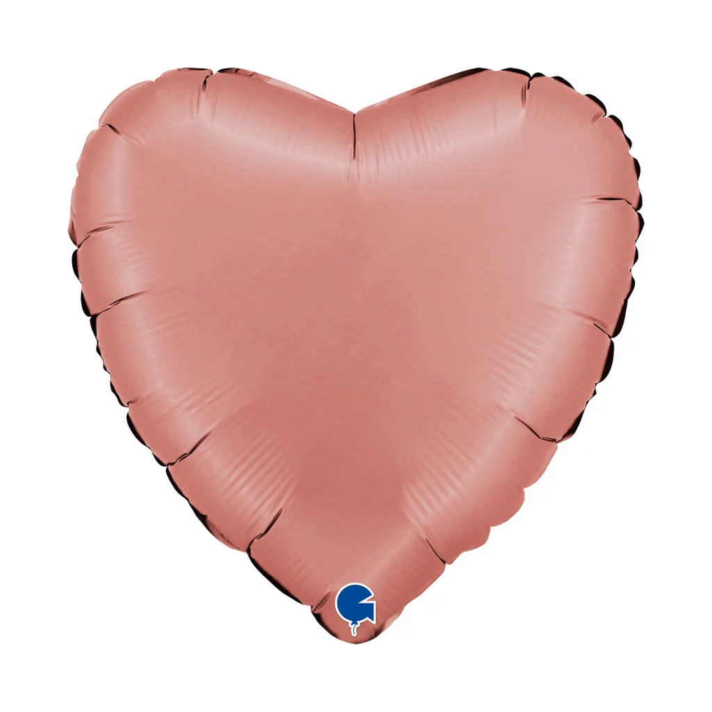 18 inch Heart Satin Rose Gold Foil Balloons | Winner Party