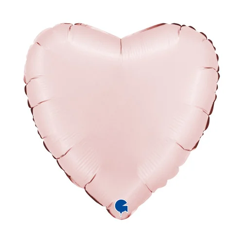 18 inch Heart Satin Pastel Pink Foil balloon | Winner Party
