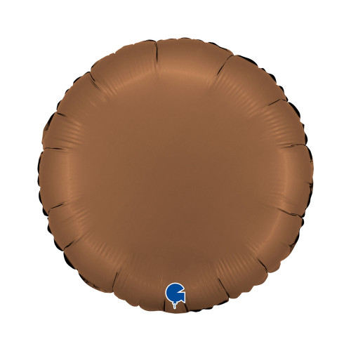 18 inch Round Satin Chocolate Foil balloon