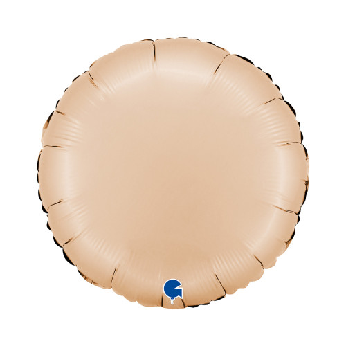 18 inch Round Satin Nude Foil balloon
