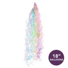 Pastel Colours Balloon Tail - For 18 Inch Balloons