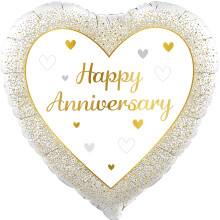 18inch Happy Anniversary Heart foil balloon 18inch Happy Anniversary Heart foil balloon