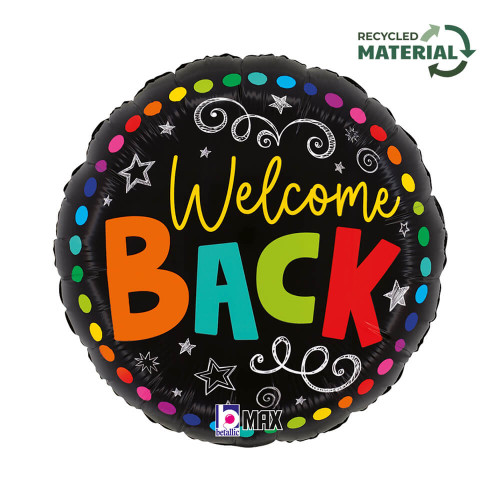 18 inch Colorful Welcome Back balloon 18 inch Colorful Welcome Back balloon