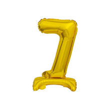 18 inch foil balloon Standing digit 7, gold, 38 cm 18 inch foil balloon Standing digit 7, gold, 38 cm