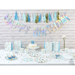 Happy Birthday (+ Age) Iridescent Banner 2m
Includes number 0-9 to customise for any age birthday