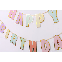 Macaron Birthday banner