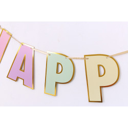 Macaron Birthday banner