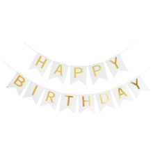 White Birthday banner 16*20cm White Birthday banner 16*20cm