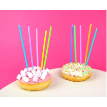 Birthday candles Pastels,size 14.5 cm, 10 pcs