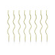 Birthday candles curl, gold, 14 cm , 8 pcs