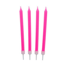 Birthday candles 10/10, pink, 8.6 cm