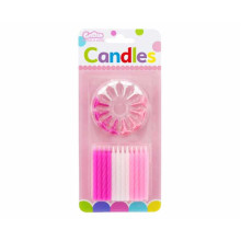 Birthday candles 24/12, pink collection Birthday candles 24/12, pink collection