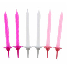 Birthday candles 24/12, pink collection Birthday candles 24/12, pink collection