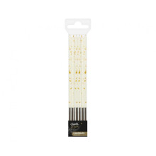 Birthday candles B&C Millennium, white, size 16.5 cm, 6 pcs.