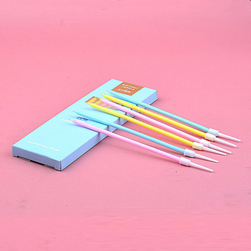 Multicolor Tall Thin Candles 6 count Multicolor Tall Thin Candles 6 count